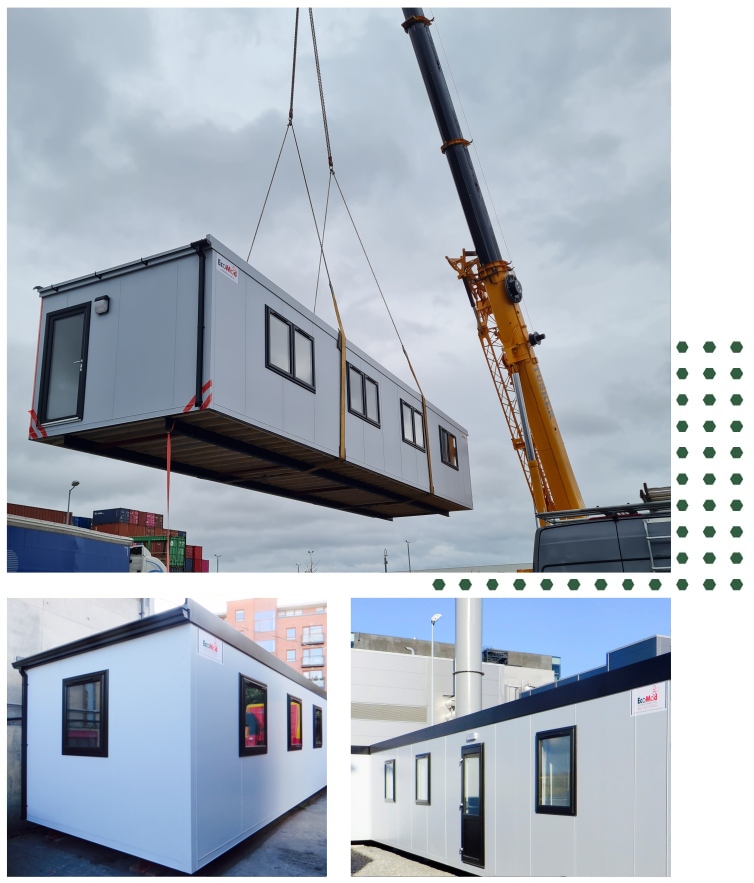 SpaceMaker Plus Large Portable Building Install 2 – EcoMod Modular Buildings