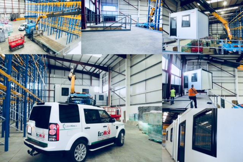 Warehouse Office Safely Installed on Mezzanine Floor